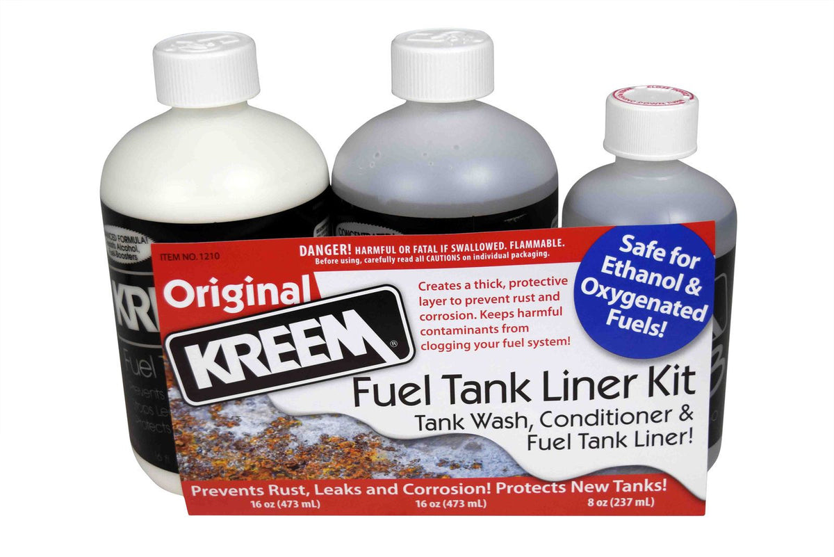 KREEM 1210 Tank Wash,Conditioner & Fuel Tank Liner Combo Pack
