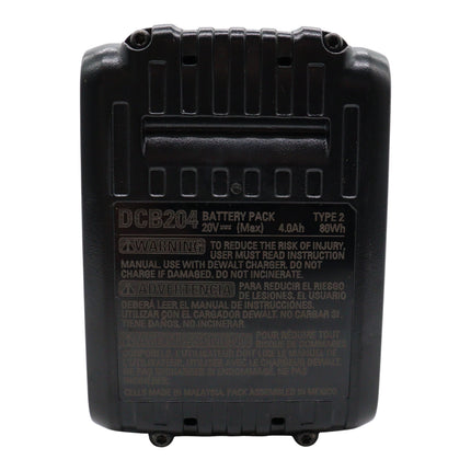 Dewalt DCB204 4 Ah 20V Lithium-Ion Battery Single Pack