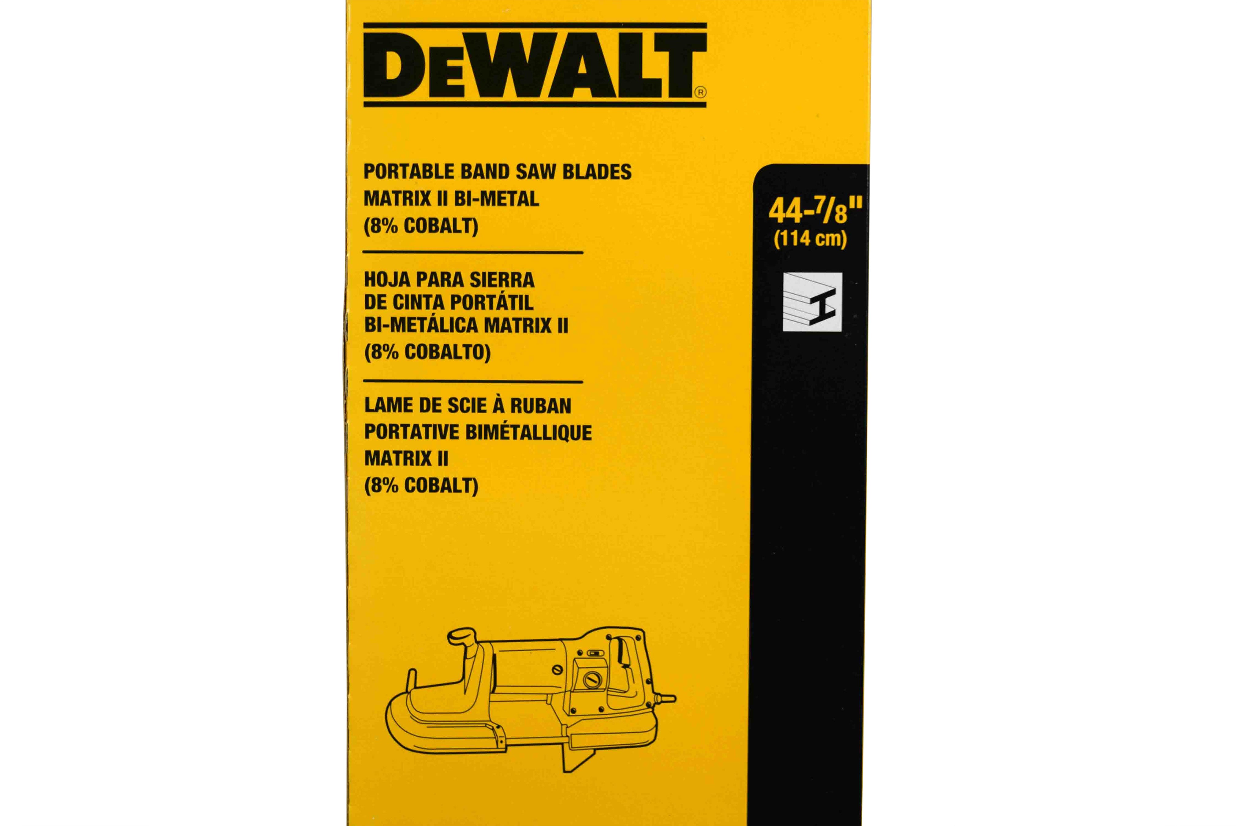 DEWALT DW3983 .020-by-44-7/8-Inch 18 TPI Portable Band Saw Blade, 3-Pack