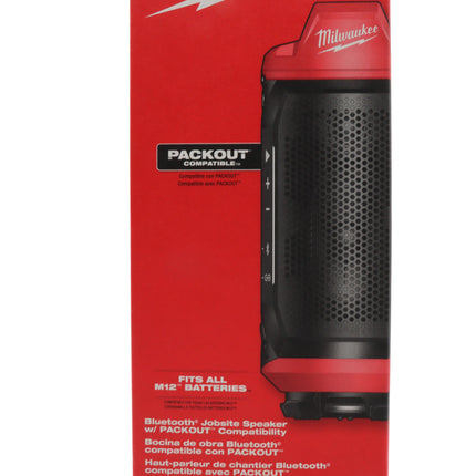Milwaukee 2955-20 M12 Bluetooth® Jobsite Speaker with Packout Compatibility