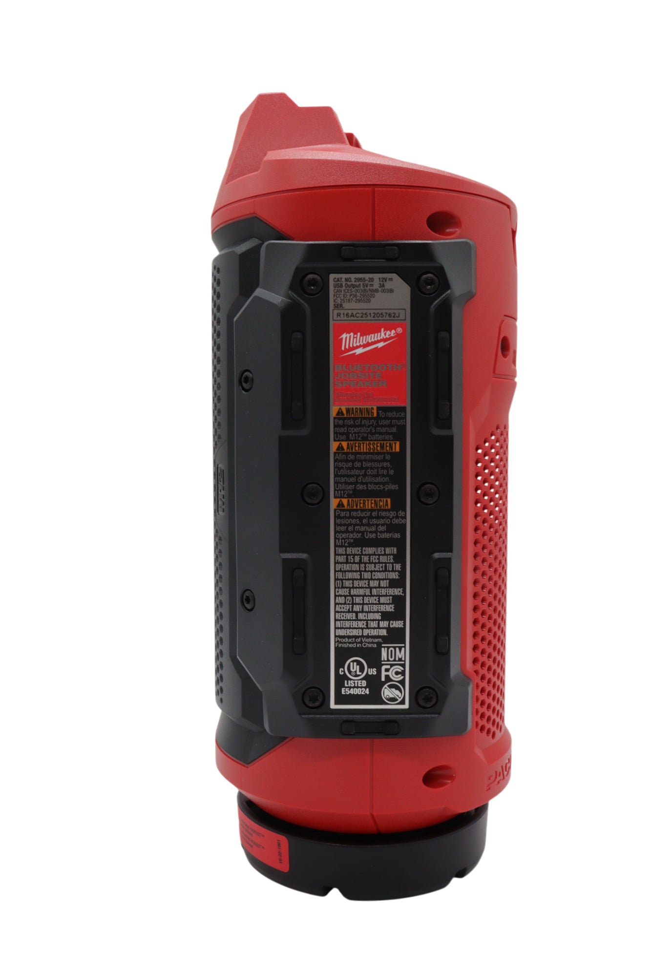 Milwaukee 2955-20 M12 Bluetooth® Jobsite Speaker with Packout Compatibility