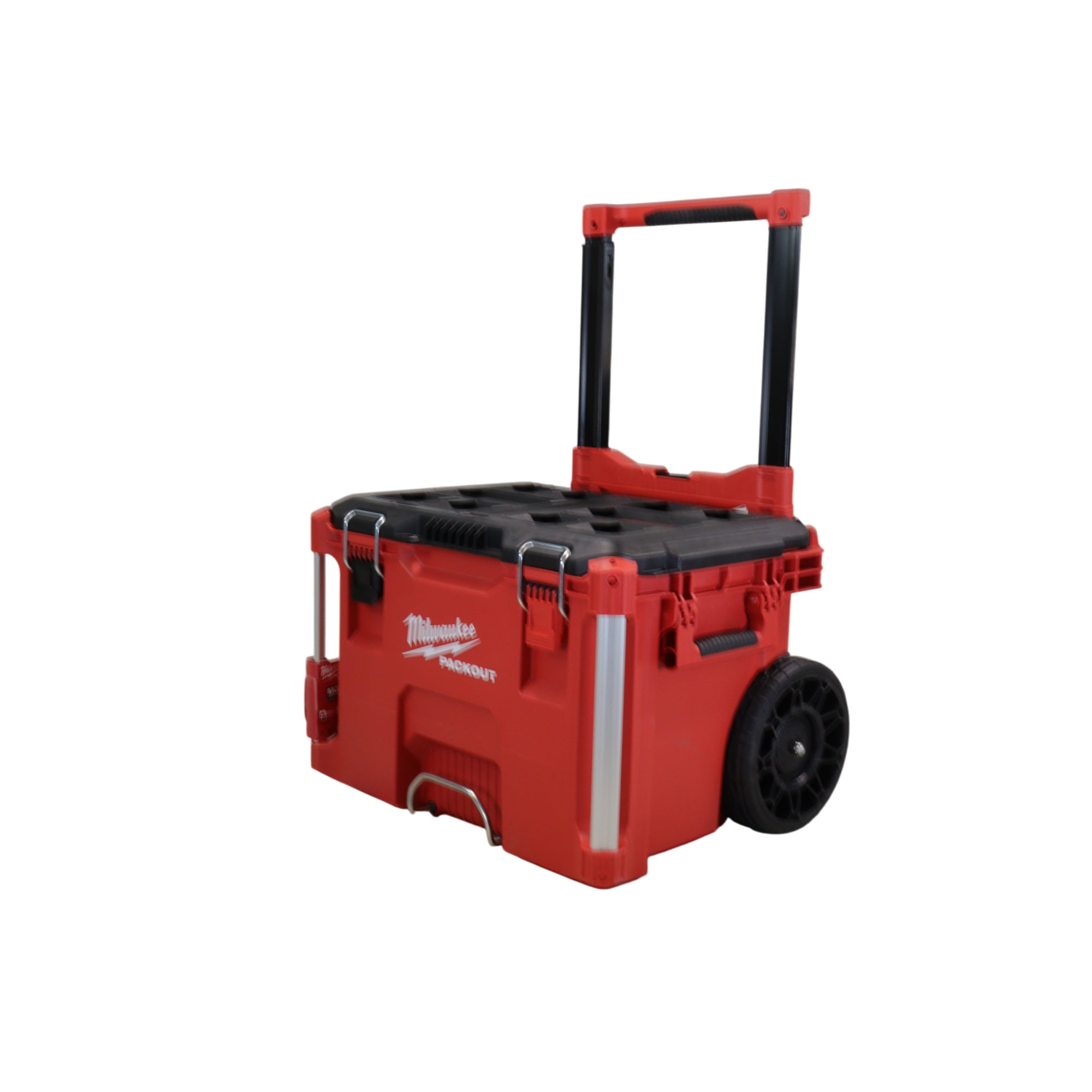 Milwaukee PACKOUT 22 in. Rolling Modular Tool Box, Heavy-Duty Rolling Storage with Industrial-Grade Extendable Handle, Impact-Resistant Polymer Construction, Modular Connectivity for Tools & Acc.