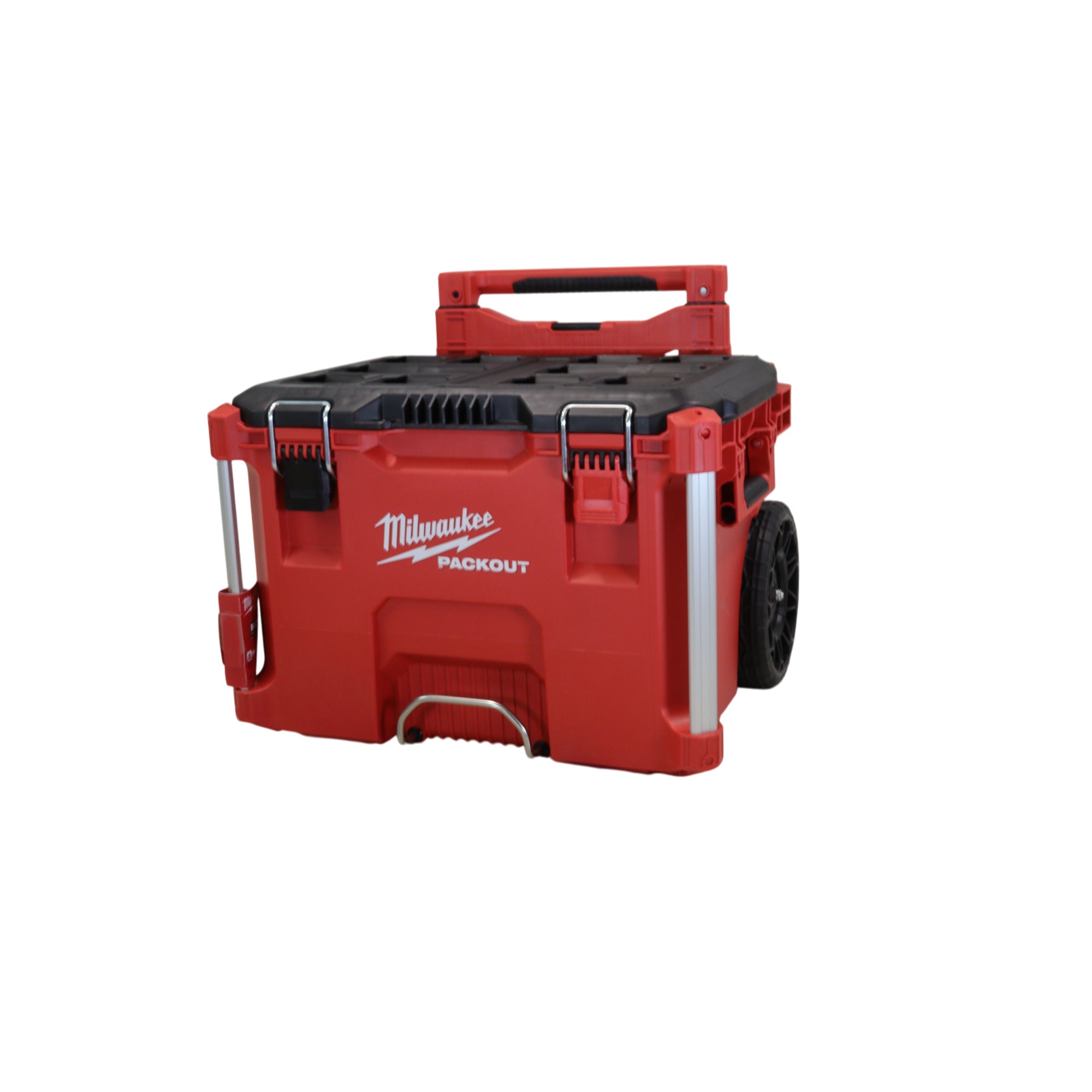 Milwaukee PACKOUT 22 in. Rolling Modular Tool Box, Heavy-Duty Rolling Storage with Industrial-Grade Extendable Handle, Impact-Resistant Polymer Construction, Modular Connectivity for Tools & Acc.