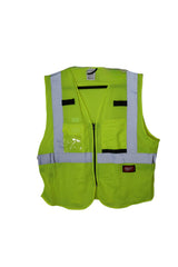 Milwaukee 48-73-5112 Class 2 High Visibility Yellow Mesh Safety Vest - L/XL