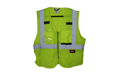 Milwaukee 48-73-5112 Class 2 High Visibility Yellow Mesh Safety Vest - L/XL