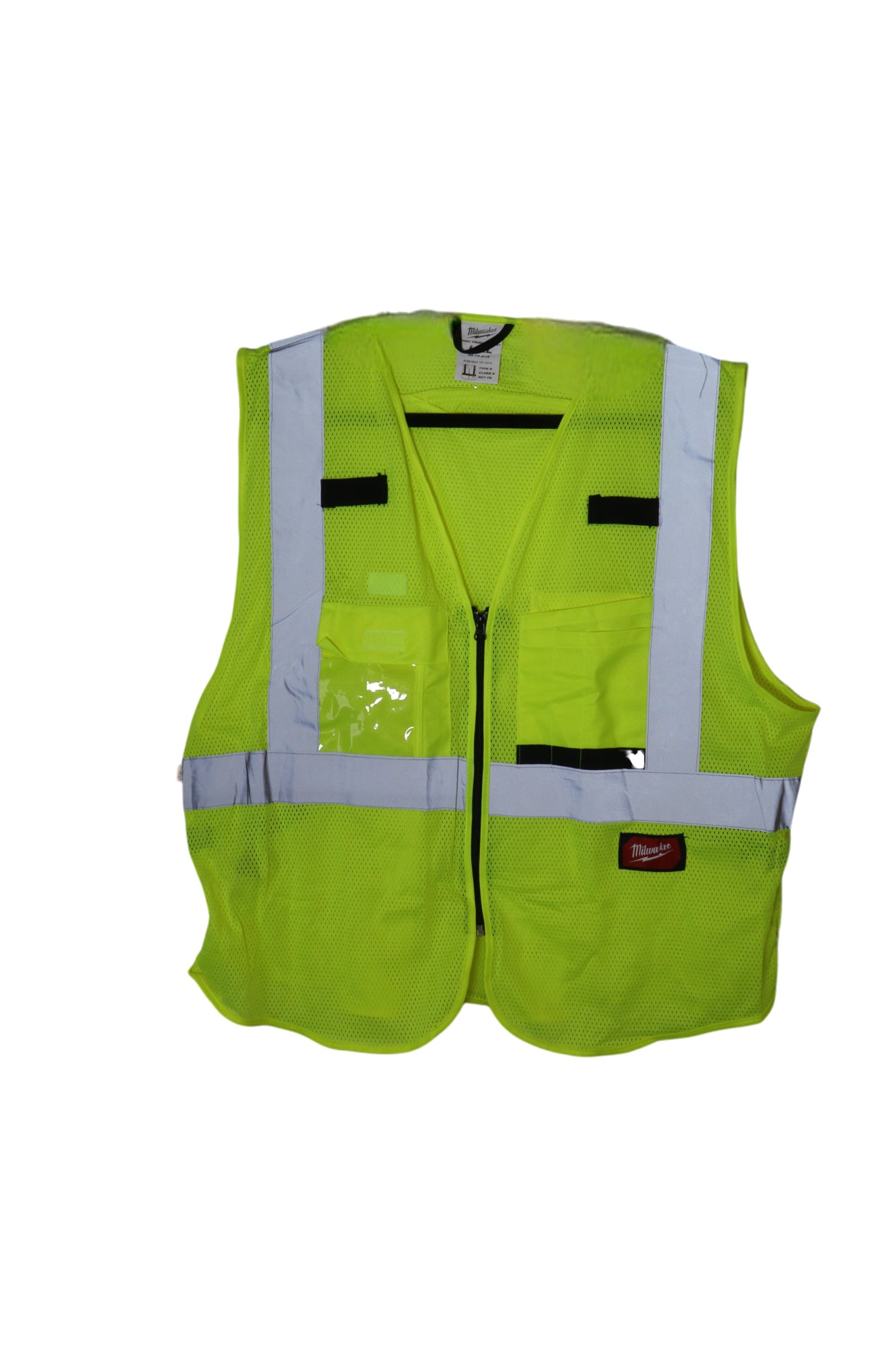 Milwaukee 48-73-5112 Class 2 High Visibility Yellow Mesh Safety Vest - L/XL