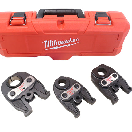 Milwaukee 49‑16‑2496 1/2"–1" IPS‑P Press Jaw Kit for M12 FORCE LOGIC Press Tool – Carbon & Stainless Steel Pipe Fittings