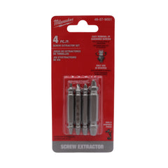 Milwaukee 49-57-9001 4PC M2 Steel Screw Extractor Set