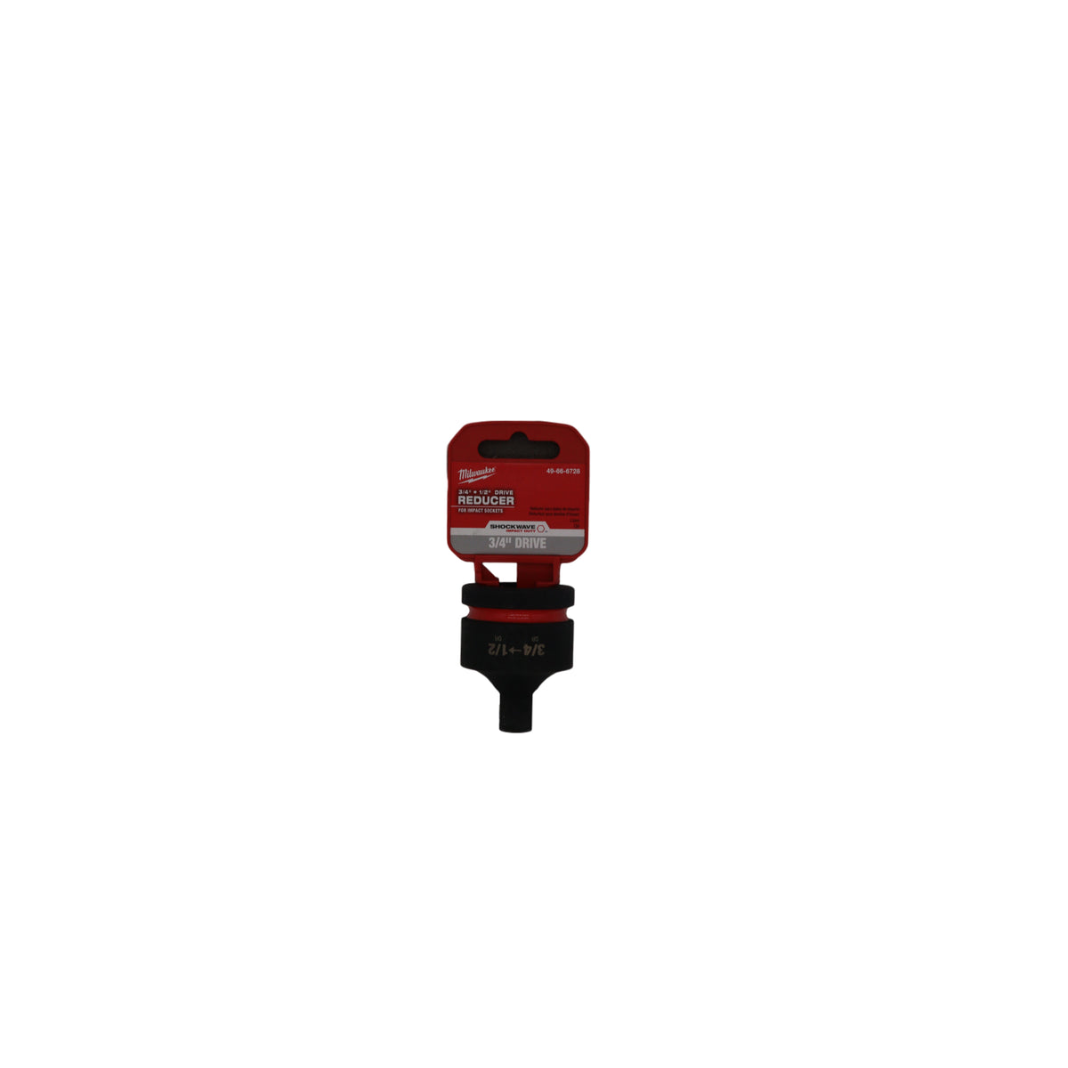 Milwaukee 49-66-6728 SHOCKWAVE Impact Duty 3/4" Drive 1/2" Drive Reducer