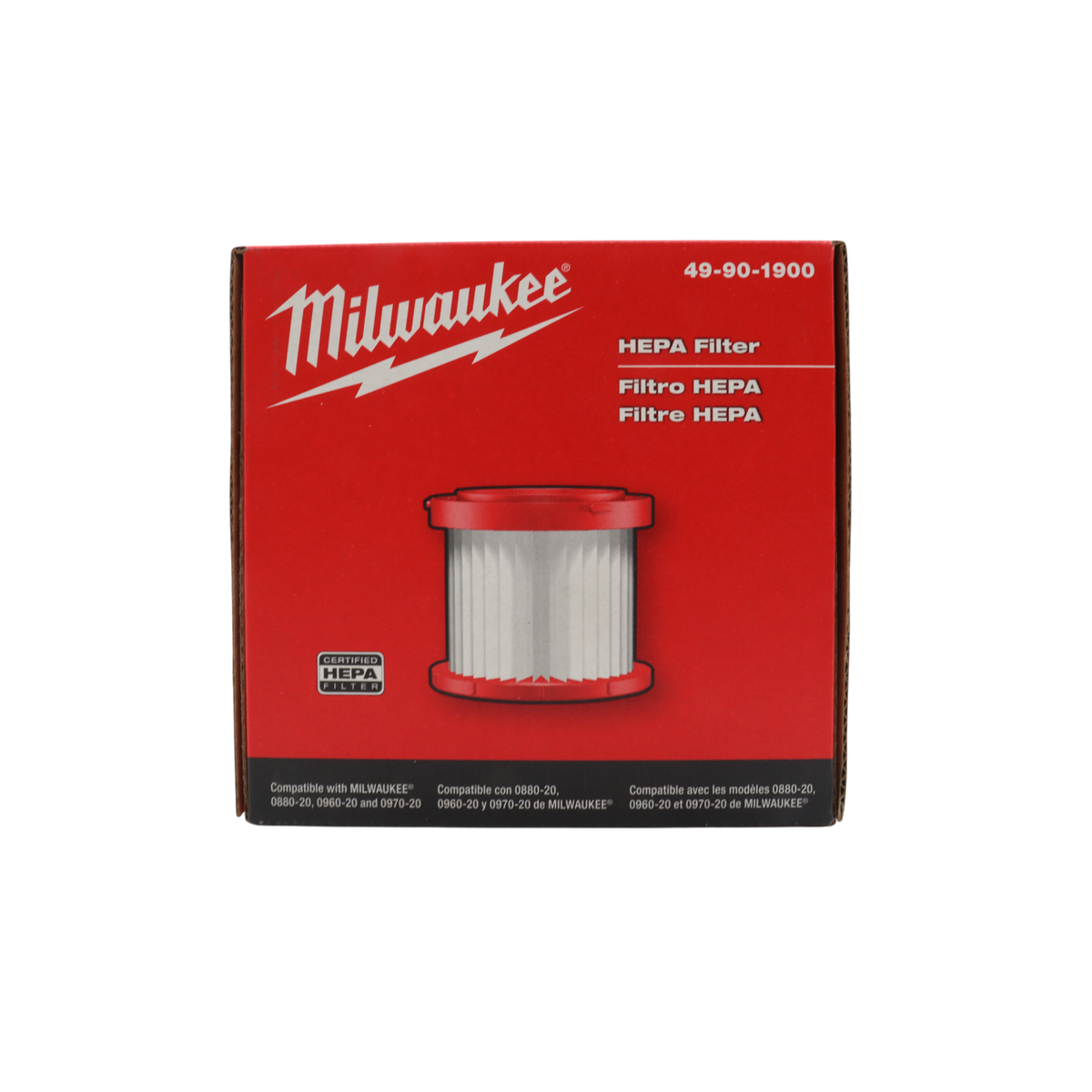 Milwaukee 49-90-1900 Certified HEPA Filter for Milwaukee Shop Vac
