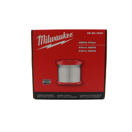 Milwaukee 49-90-1900 Certified HEPA Filter for Milwaukee Shop Vac