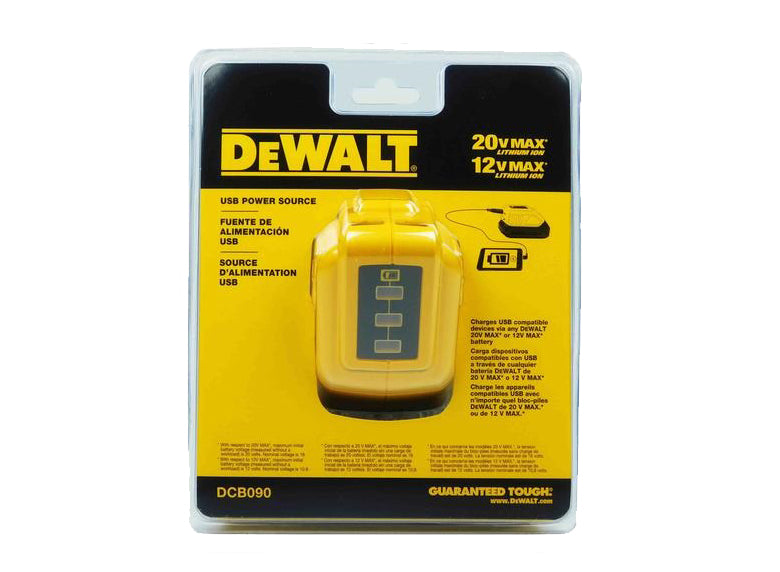 Dewalt DCB090 12/20-Volts MAX Lithium-Ion 2-Port USB Power Source