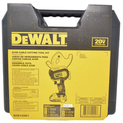 DeWalt DCE155D1 20V MAX Cordless ACSR Cable Cutting Tool Kit – High-Torque, Compact Design, Cuts Aluminum and Steel Cables with Ease, Includes 2.0Ah Battery & Charger