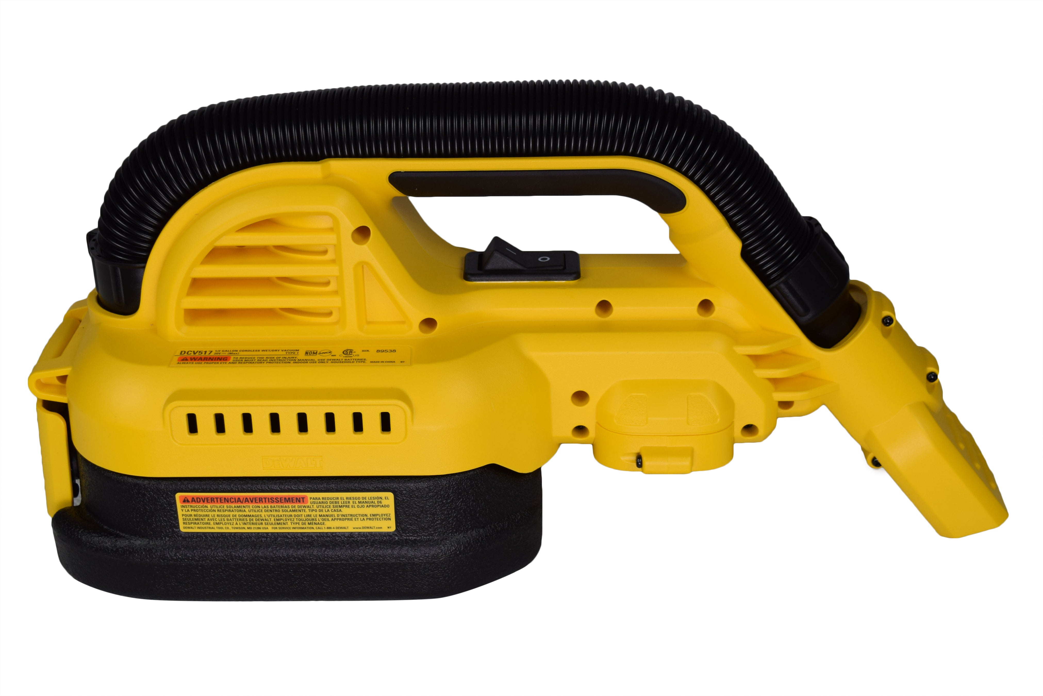 Dewalt DCV517B Baretool 20v Max Cordless 1/2 Gallon Wet/dry Portable Vac