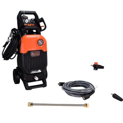 Black and Decker BEPW2000 2000 PSI 1.2 GPM Cold Water Electric Pressure Washer with Integrated Wand and Hose Storage