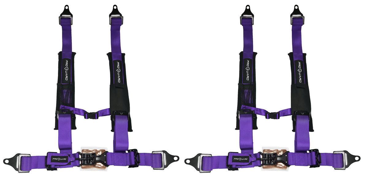 ProGuard Offroad Harnesses 2-Pack Purple w/ 2" Nylon Straps, 4 Points of Contact