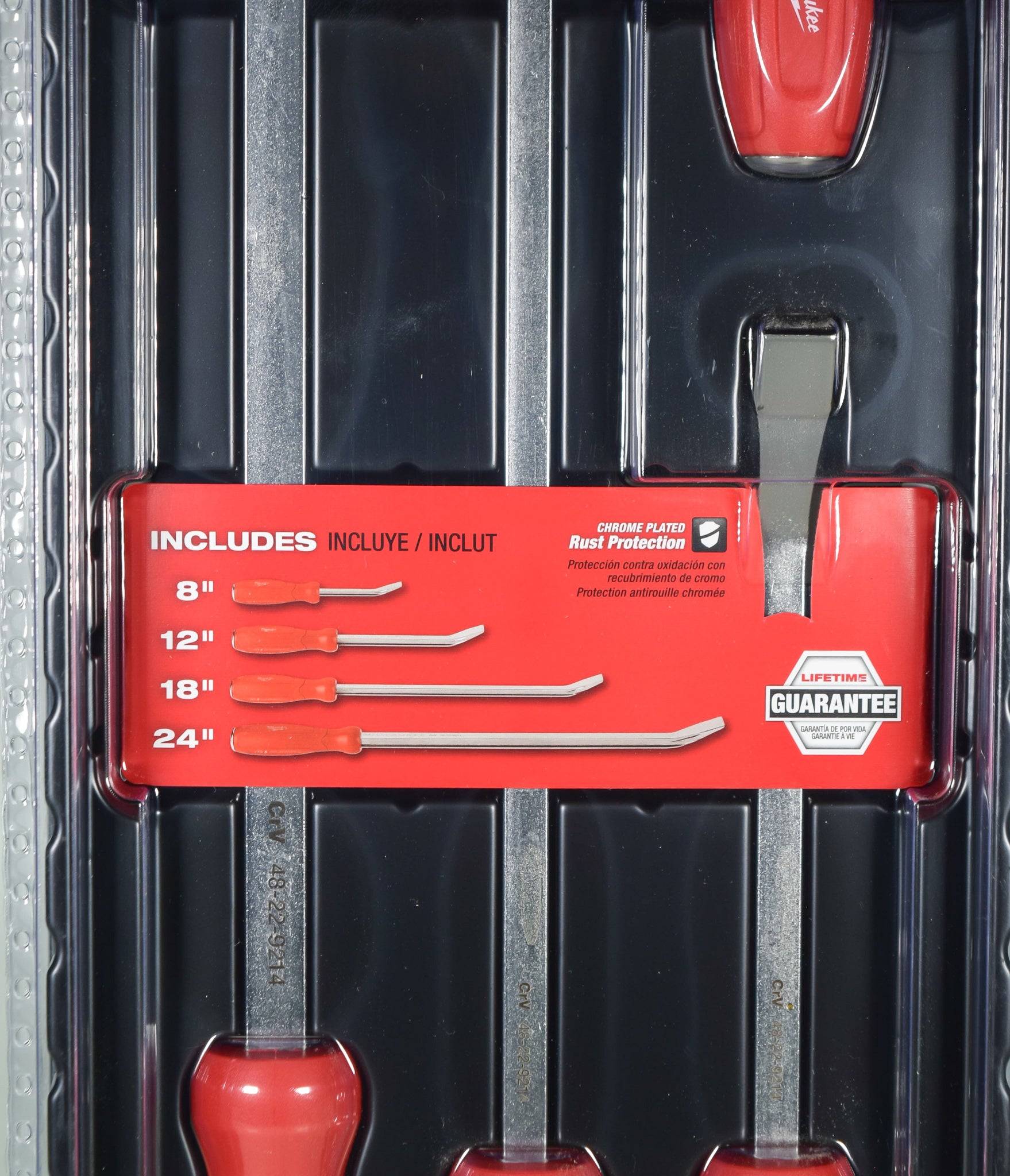 Milwaukee 48-22-9214 4 Piece Pry Bar Set