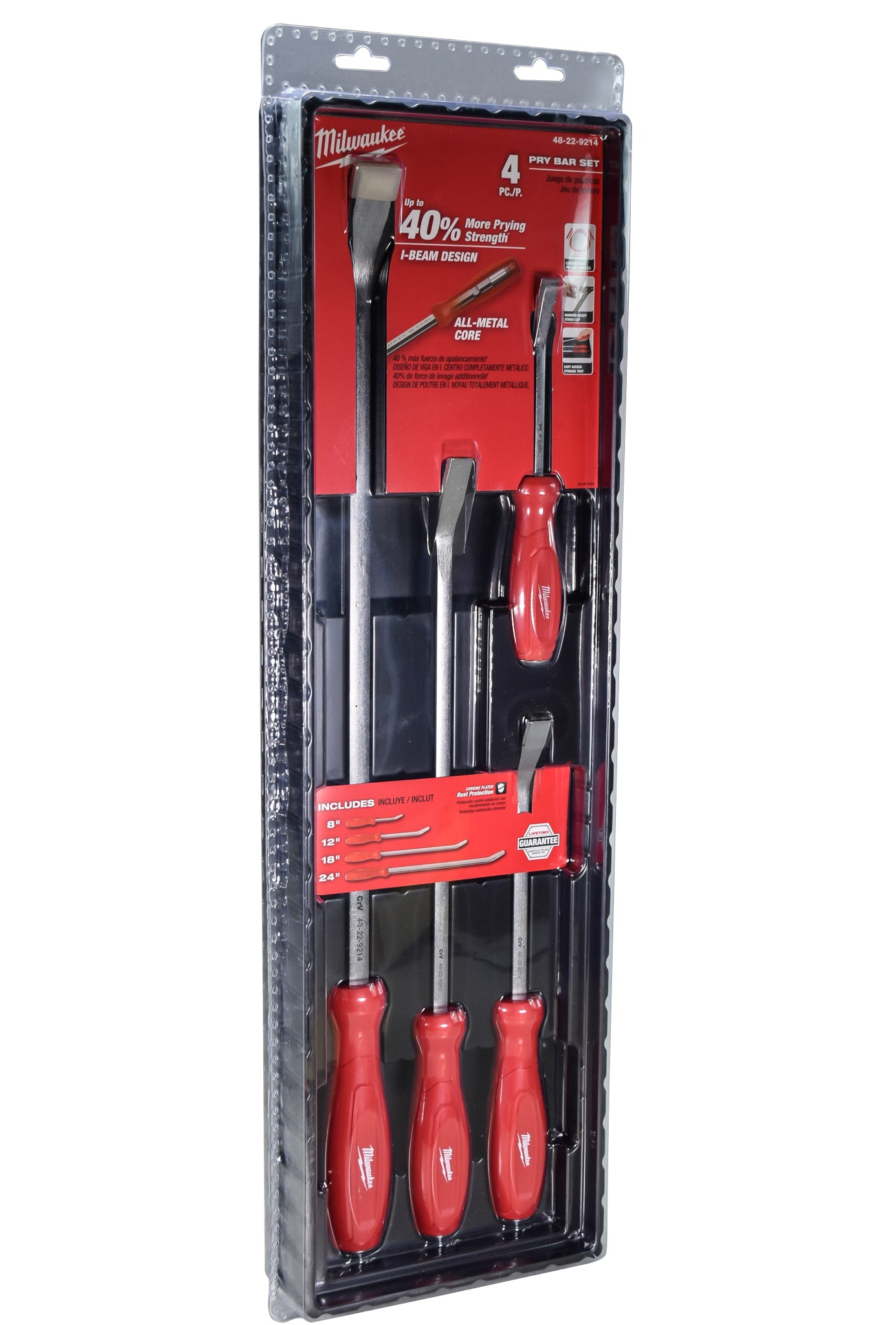Milwaukee 48-22-9214 4 Piece Pry Bar Set