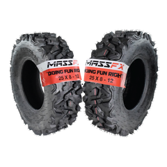 MASSFX QL251012 6PLY 25" 25x8-12 Front ATV Tire 25x8x12 Two Pack