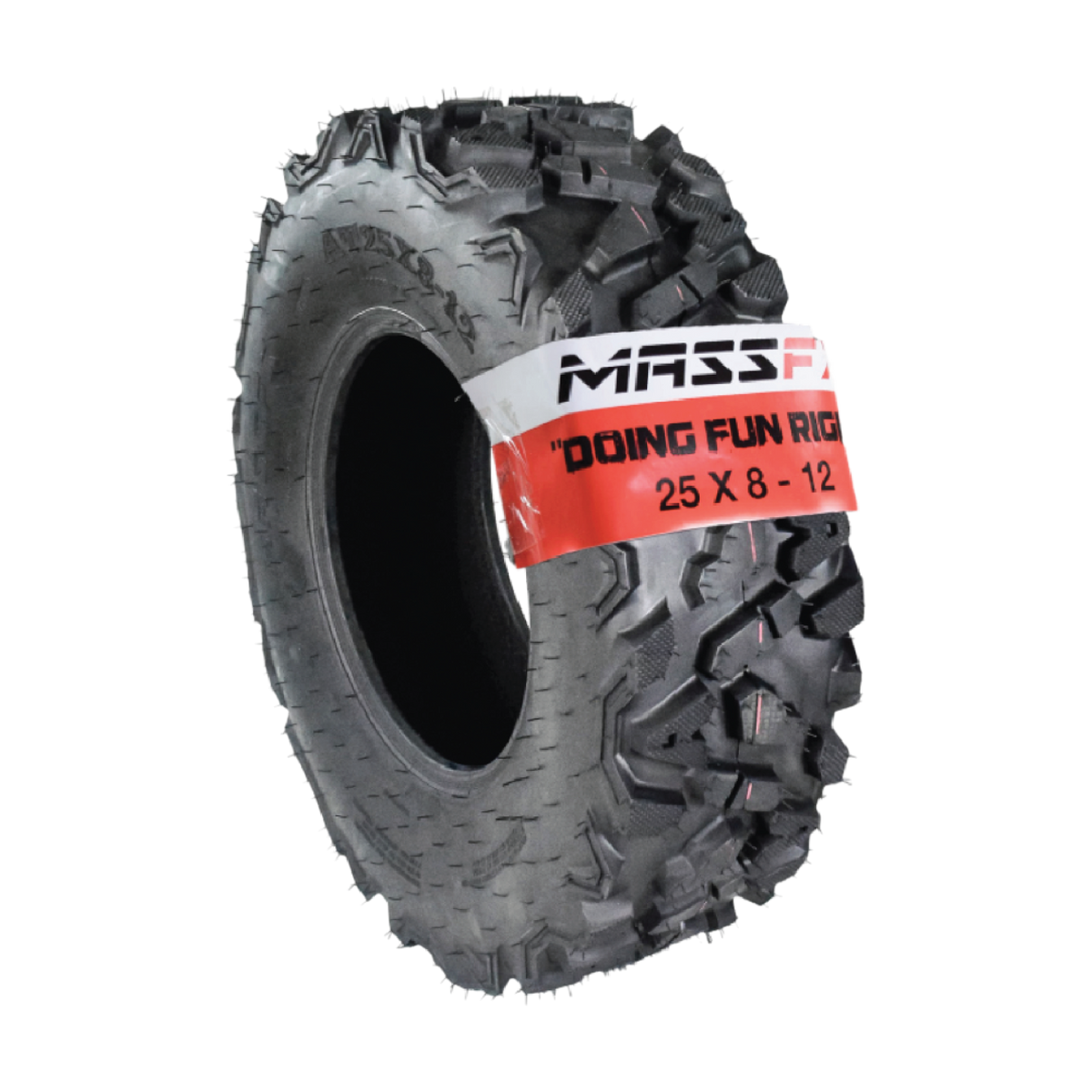 MASSFX QL25812 6PLY 25" 25x8-12 Front ATV Tire 25x8x12