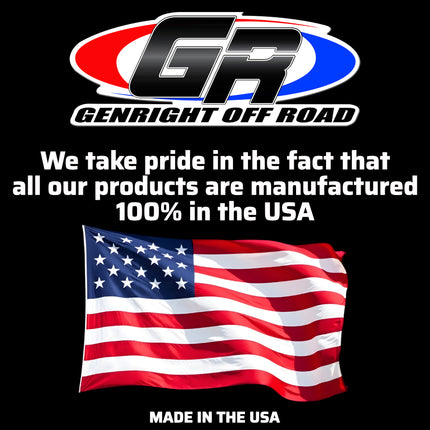 Gen-Right RBB-8220 Aluminum Rear Bumper for Jeep Wrangler JK & JKU - High Clearance, Direct Bolt-On, Lightweight - Made in the USA