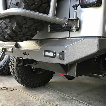Gen-Right RBB-8220 Aluminum Rear Bumper for Jeep Wrangler JK & JKU - High Clearance, Direct Bolt-On, Lightweight - Made in the USA
