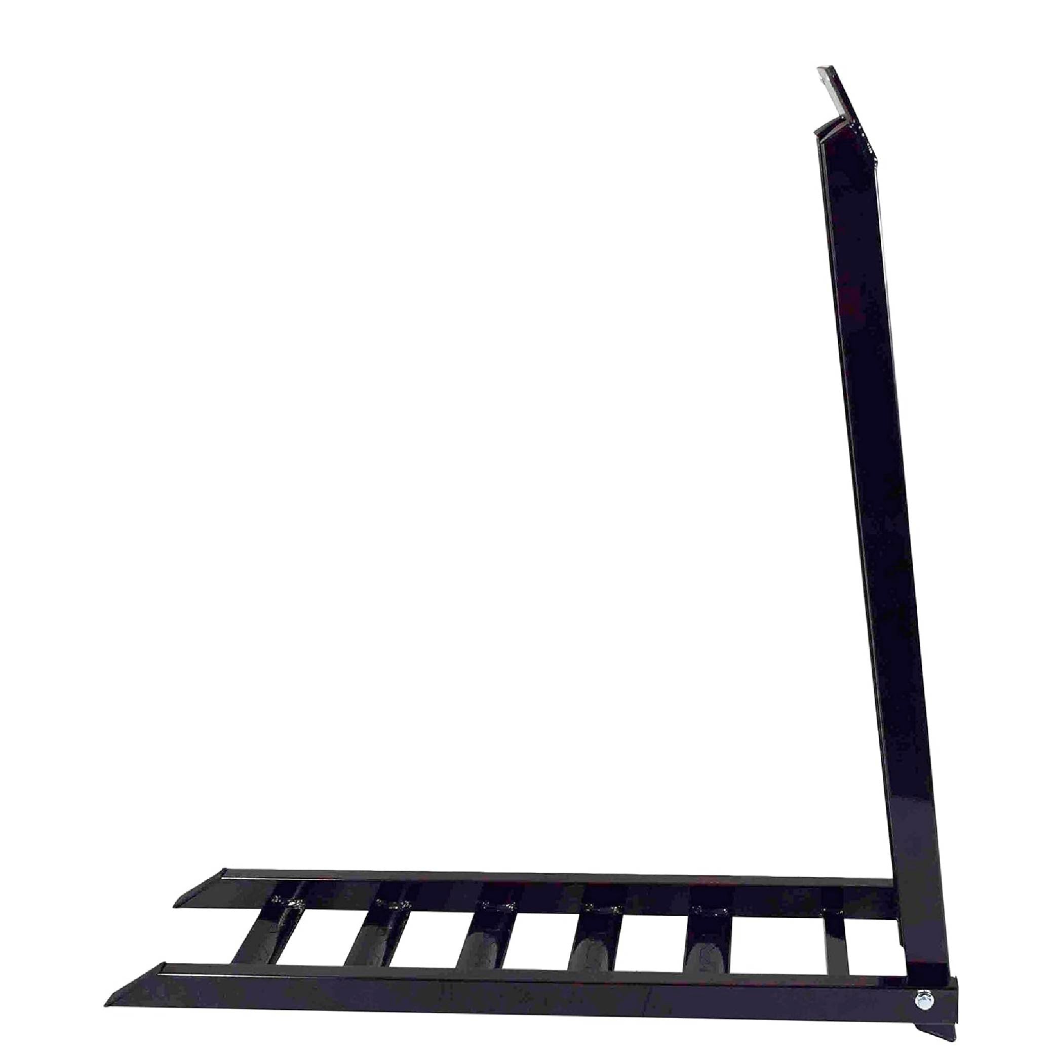 Matrix Concepts A8 8 ft Aluminum Ramp /Mass Depot Sticker Pack - Black | Folding 750 lb Loading Ramp for Motorcycle, ATV, UTV | 6061 Aircraft Aluminum | Rubber-Tipped, Arched Rungs & Safety Straps