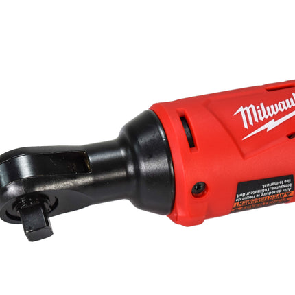 Milwaukee 2457-20 12V Cordless 3/8″ Ratchet – 35 ft-lb Torque, 250 RPM, 10.75″ Length, 3/4″ Low-Profile Head, Variable Speed Trigger, LED Light, Steel Housing (Tool-Only)