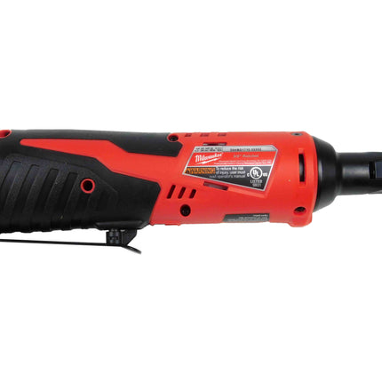 Milwaukee M12 3/8" Cordless Ratchet Kit, 12V, 35 ft-lbs Torque, 250 RPM, with 1.5Ah Battery, Charger, Tool Bag, and 3/8" to 1/4" Adapter, Compact Design (2457-21)