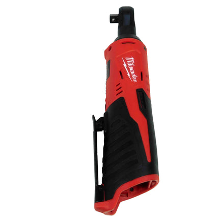 Milwaukee M12 3/8" Cordless Ratchet Kit, 12V, 35 ft-lbs Torque, 250 RPM, with 1.5Ah Battery, Charger, Tool Bag, and 3/8" to 1/4" Adapter, Compact Design (2457-21)