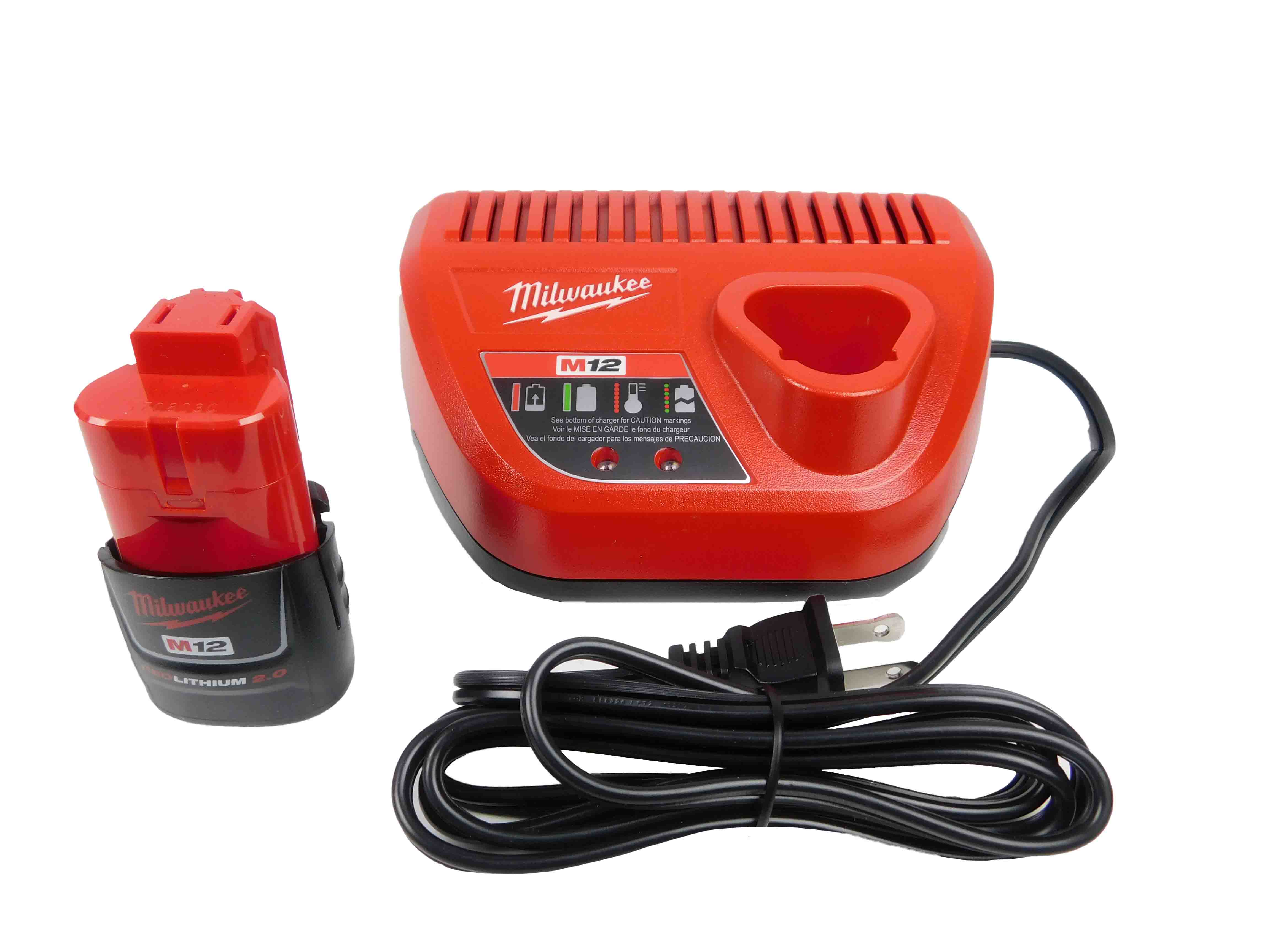 Milwaukee M12 3/8" Cordless Ratchet Kit, 12V, 35 ft-lbs Torque, 250 RPM, with 1.5Ah Battery, Charger, Tool Bag, and 3/8" to 1/4" Adapter, Compact Design (2457-21)