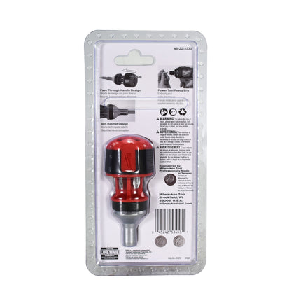Milwaukee 48-22-2330 8-in-1 Compact Ratcheting Multi-Bit Screwdriver