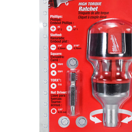 Milwaukee 48-22-2330 8-in-1 Compact Ratcheting Multi-Bit Screwdriver