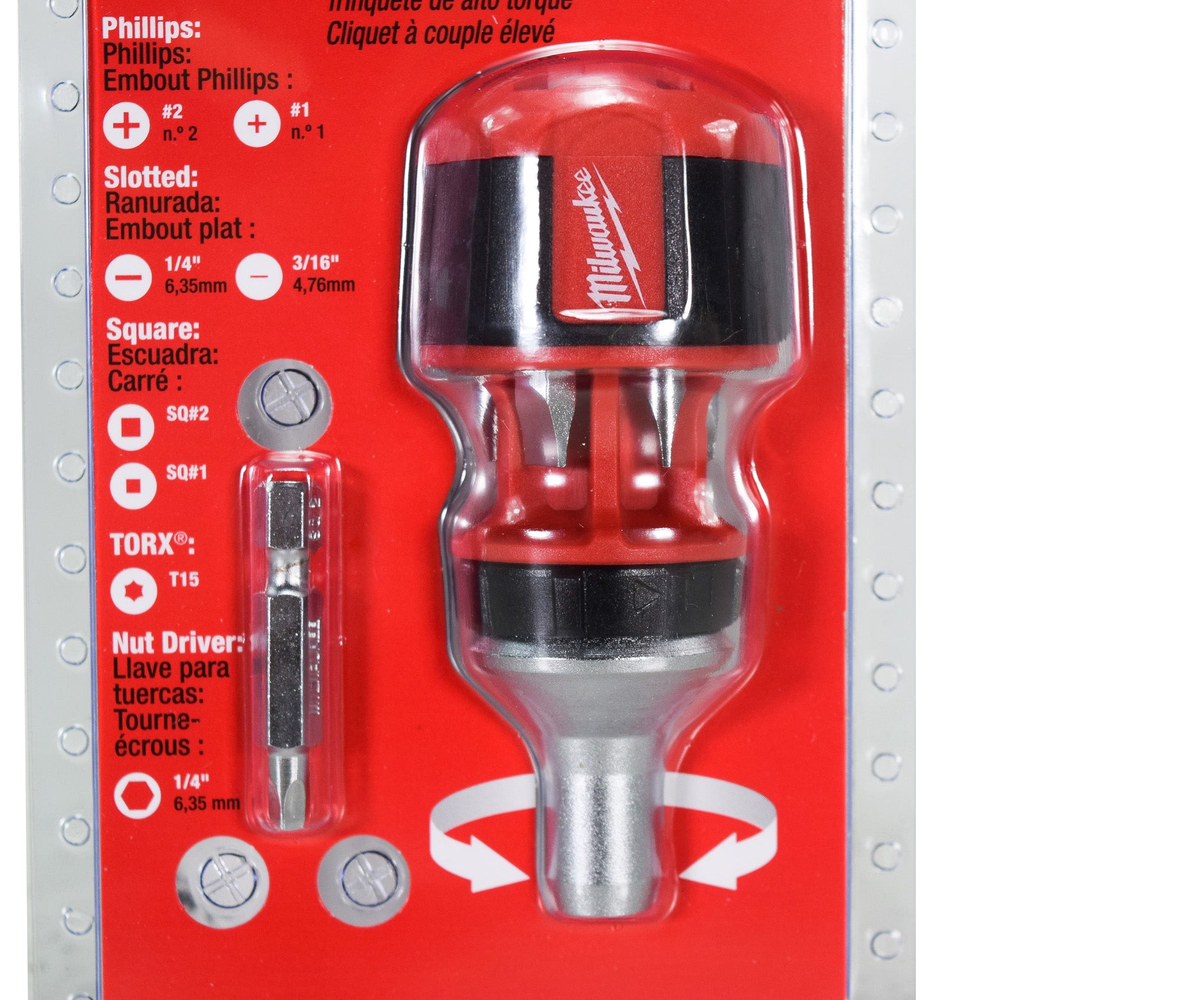 Milwaukee 48-22-2330 8-in-1 Compact Ratcheting Multi-Bit Screwdriver