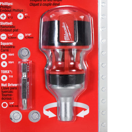 Milwaukee 48-22-2330 8-in-1 Compact Ratcheting Multi-Bit Screwdriver