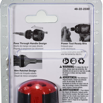 Milwaukee 48-22-2330 8-in-1 Compact Ratcheting Multi-Bit Screwdriver