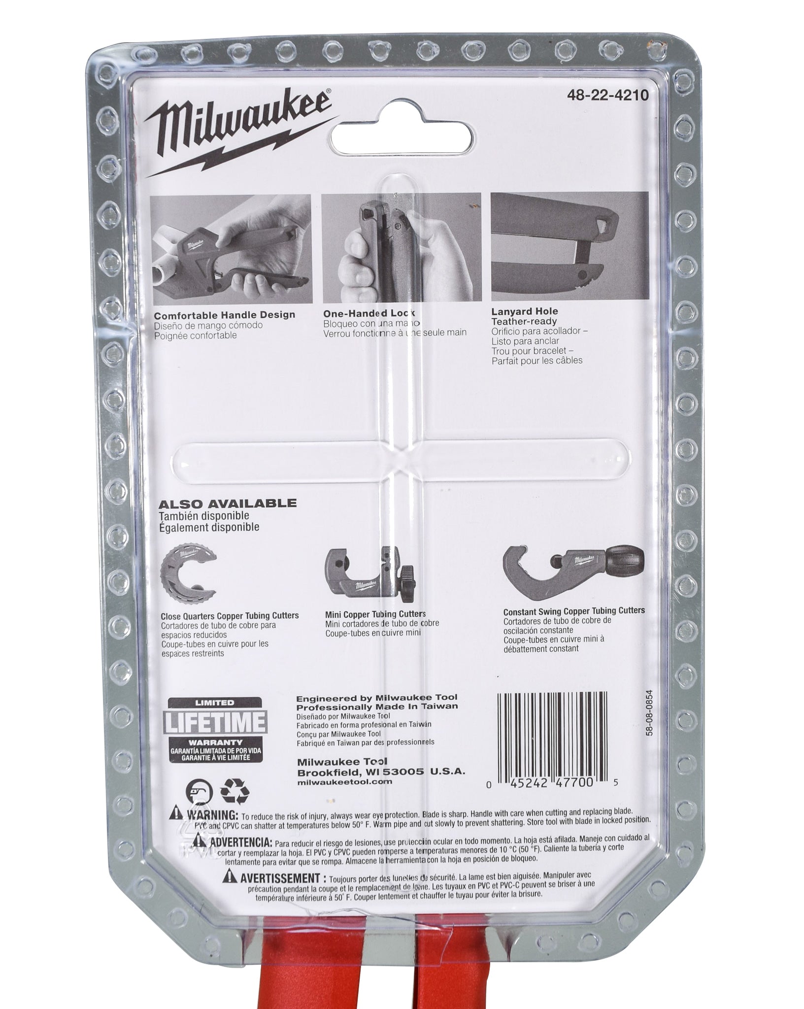 Milwaukee 48-22-4210 1-5/8" Ratcheting Pipe Cutter
