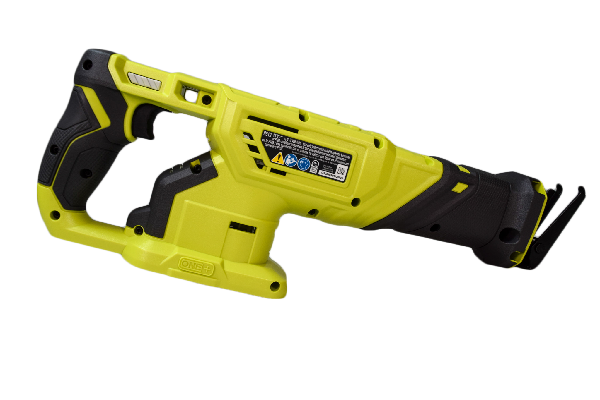 Ryobi P519 18V One+ Cordless Lithium-Ion Reciprocating Saw (Bare Tool)