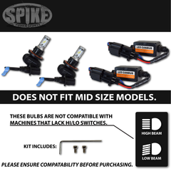 Spike 63-1293 LED Replacement Bulb Kit (ATV/UTV Polaris vehicles) with LED Filter