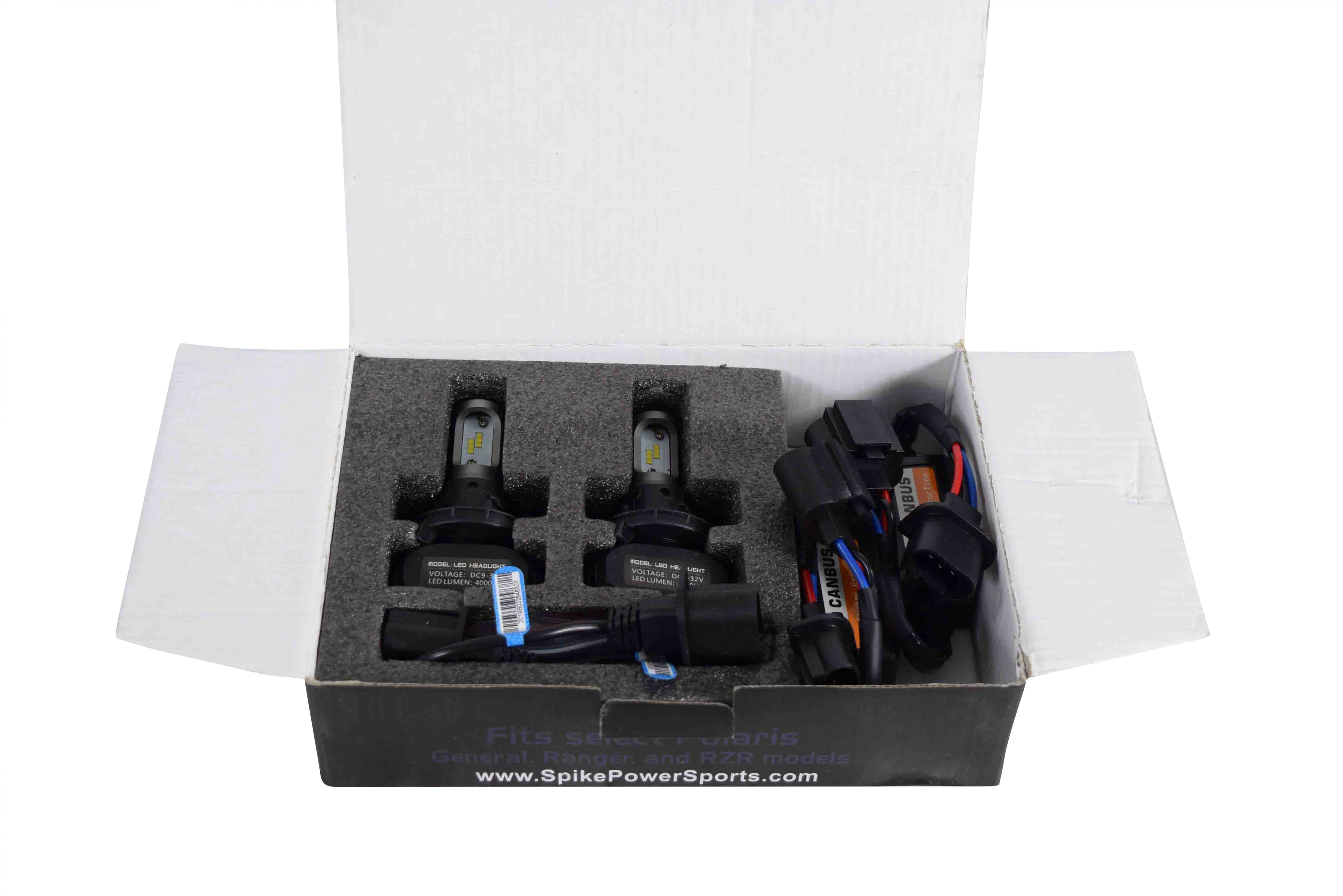 Spike 63-1293 LED Replacement Bulb Kit (ATV/UTV Polaris vehicles) with LED Filter