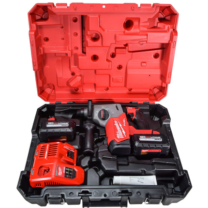 Milwaukee M18 FUEL 18-Volt Lithium-Ion Brushless 1 in. Cordless SDS-Plus Rotary Hammer Kit with Two 6.0 Ah Batteries (2912-22)