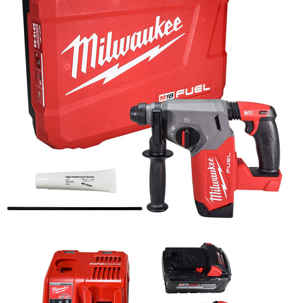 Milwaukee M18 FUEL 18-Volt Lithium-Ion Brushless 1 in. Cordless SDS-Plus Rotary Hammer Kit with Two 6.0 Ah Batteries (2912-22)
