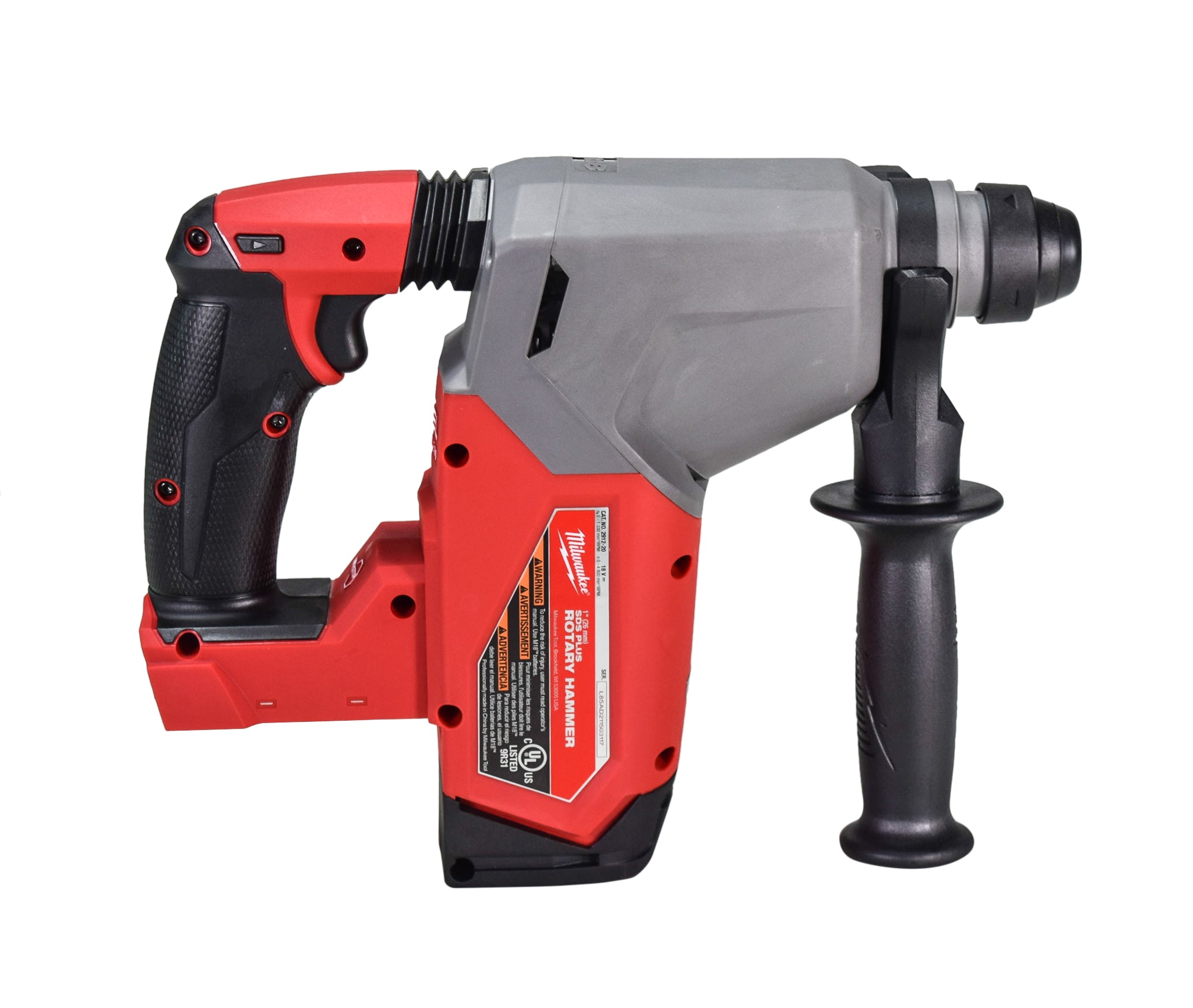 Milwaukee M18 FUEL 18-Volt Lithium-Ion Brushless 1 in. Cordless SDS-Plus Rotary Hammer Kit with Two 6.0 Ah Batteries (2912-22)