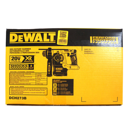 Dewalt DCH273B 20V MAX Cordless Lithium-Ion Brushless SDS 3-Mode 1 in. Rotary Hammer w/ DCB205 5.0Ah XR Battery & Charger
