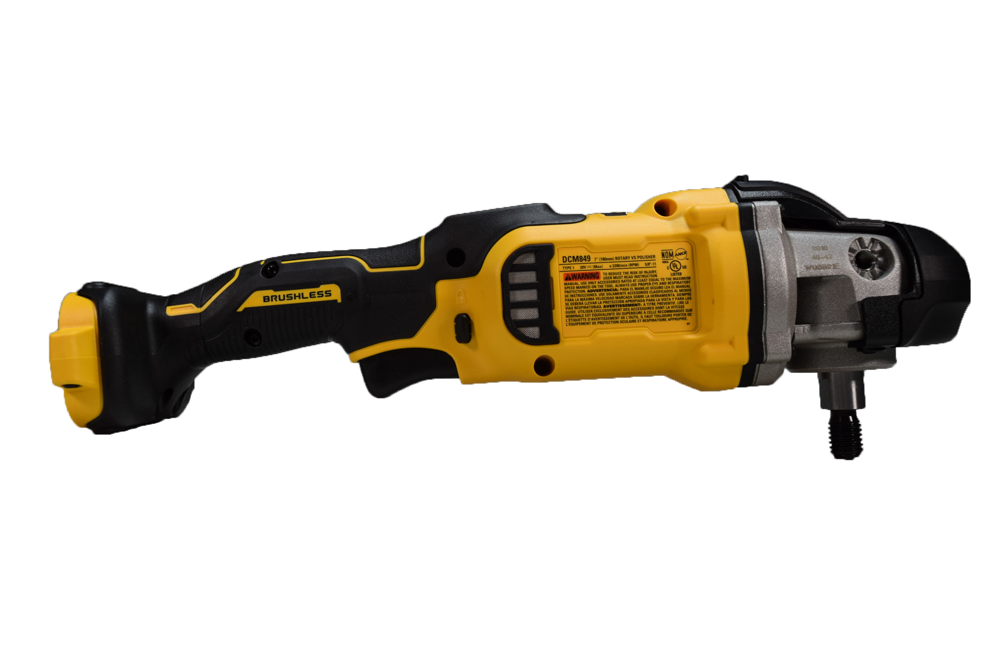 DEWALT 20V MAX XR Cordless Polisher Rotary Variable Speed 7