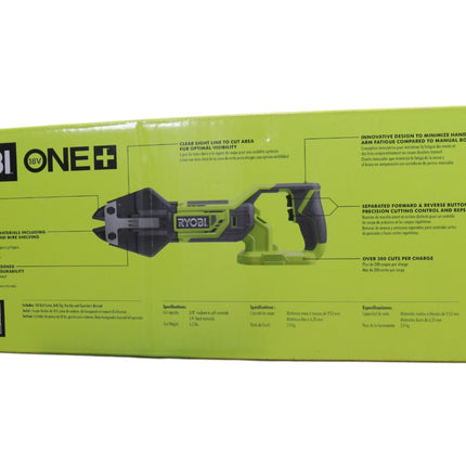 Ryobi P592 18-Volt ONE+ Cordless Bolt Cutters (Tool Only) with Hot Forged Steel Jaws, Up to 200 Cuts Per Charge, Compatible with All Ryobi 18V ONE+ Batteries.(tool only)