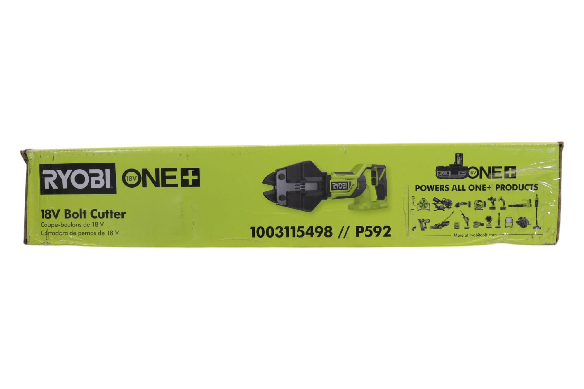 Ryobi P592 18-Volt ONE+ Cordless Bolt Cutters (Tool Only) with Hot Forged Steel Jaws, Up to 200 Cuts Per Charge, Compatible with All Ryobi 18V ONE+ Batteries.(tool only)