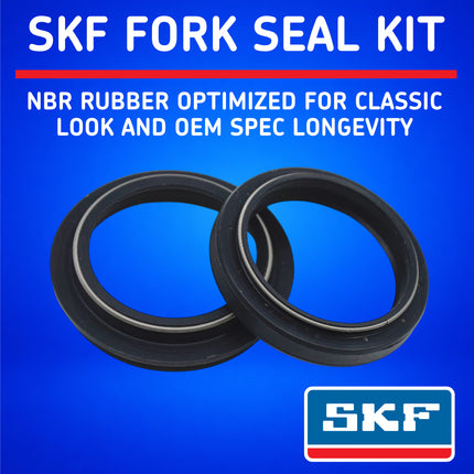 SKF KITB-41K Black Fork Seal Kit for Kayaba 41mm Motorcycle Fork Suspension Black, Fits Kayaba 41 mm, Premium Replacement Oil Dust Seals, Dirt Bike MX Offroad Motorcycle Front Fork Rebuild Kit Item.