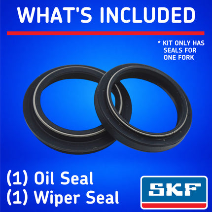 SKF KITB-41K Black Fork Seal Kit for Kayaba 41mm Motorcycle Fork Suspension Black, Fits Kayaba 41 mm, Premium Replacement Oil Dust Seals, Dirt Bike MX Offroad Motorcycle Front Fork Rebuild Kit Item.