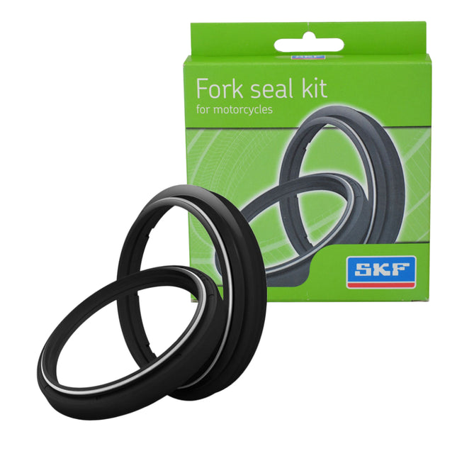 SKF KITB-45S Black Fork Seal Kit for Showa 45 mm Motorcycle Fork Suspension Black, Fits Showa 45 mm, Premium Replacement Oil Dust Seals, Dirt Bike MX Offroad Motorcycle Front Fork Rebuild Kit Item.